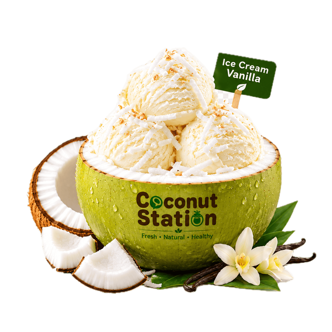 Vanilla Thai Coconut Ice Cream